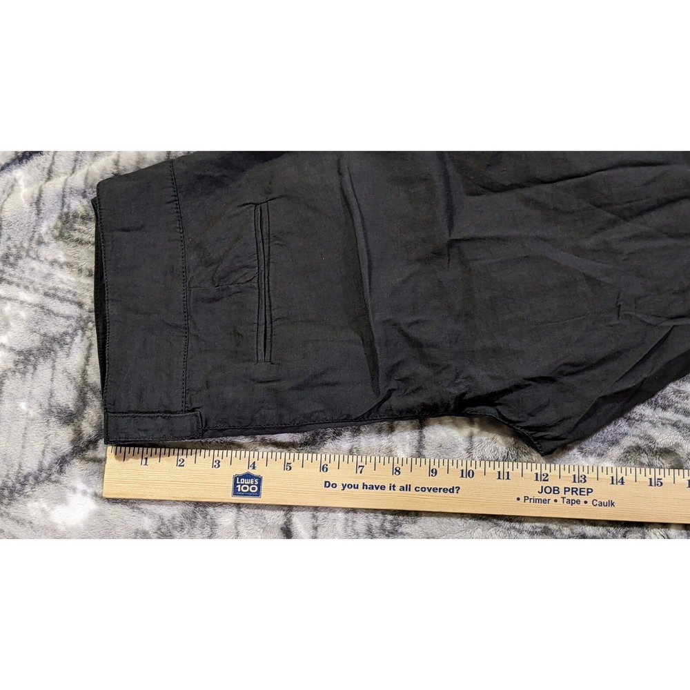 Eileen Fisher Womens Size 8 30x24 Gray Linen Blend Stretch Pants Italian Fabric - Picture 5 of 11